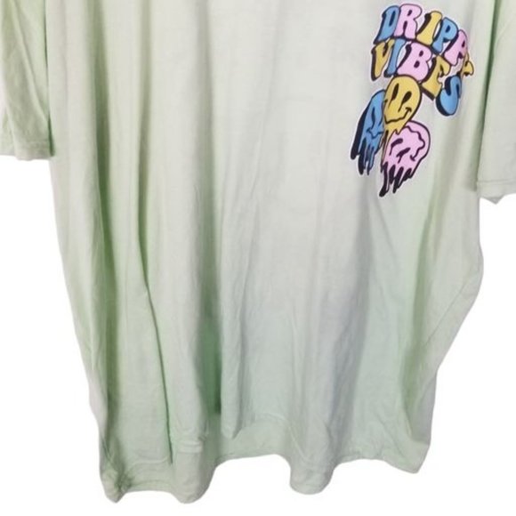 GSTR Mens 4X Green Graphic Drippy Vibes Print Shor - Picture 3 of 6